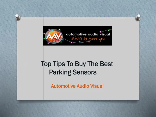 Top Tips To Buy The Best Parking Sensors