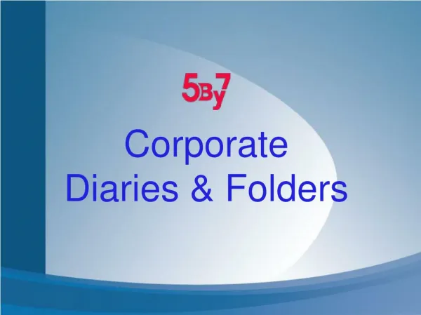 Corporate Diaries