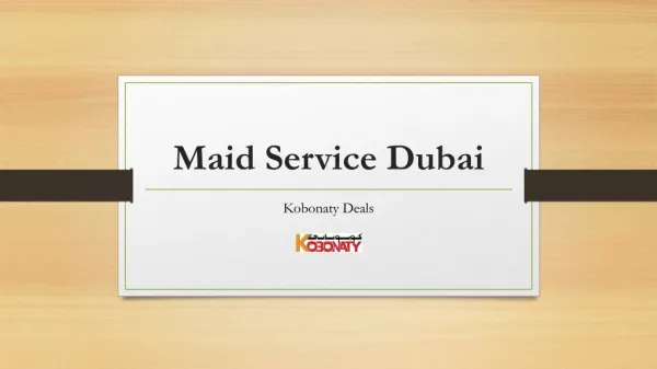 Maid Service Dubai