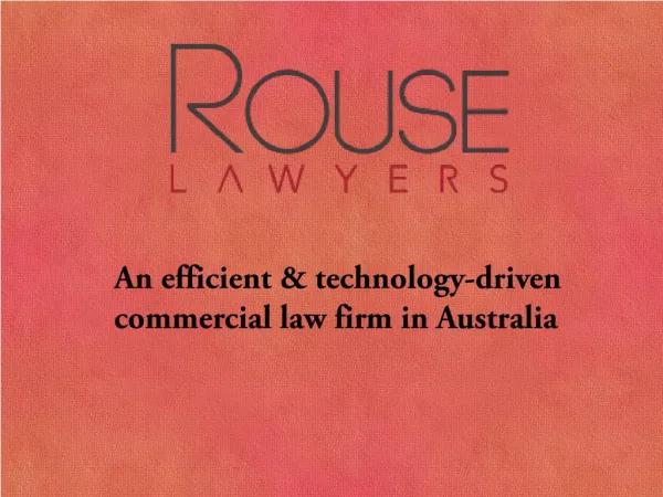Rouse Lawyers - Business lawyers in Brisbane