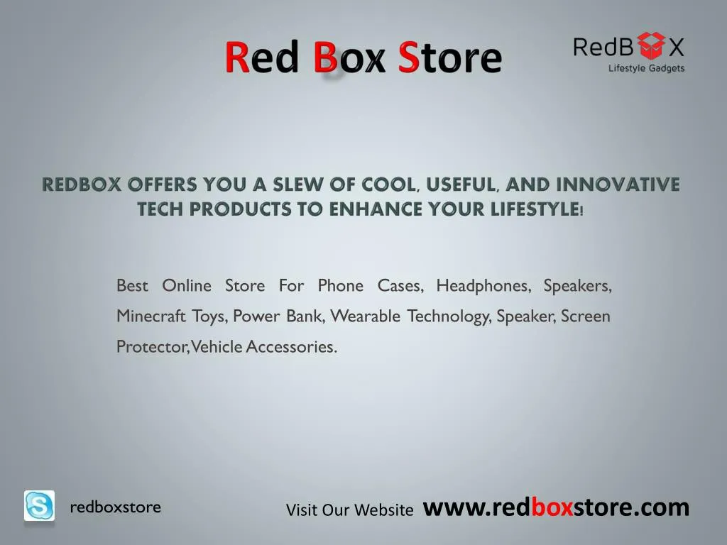 redbox offers you a slew of cool useful and innovative tech products to enhance your lifestyle