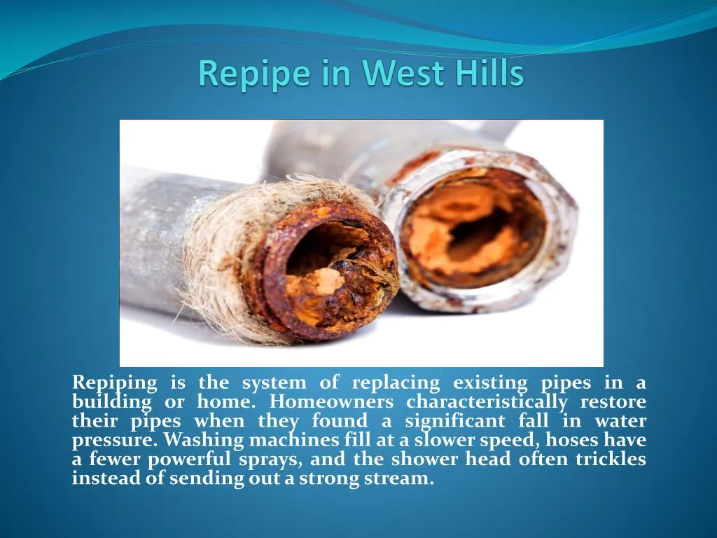 repipe in west hills