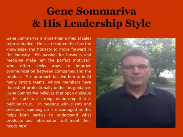 Gene Sommariva & His Leadership Style