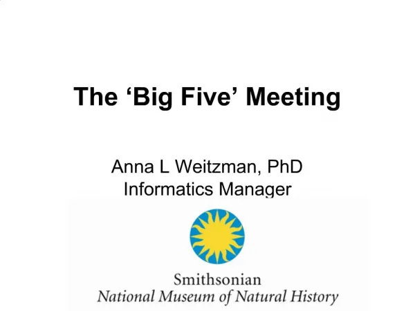 The Big Five Meeting