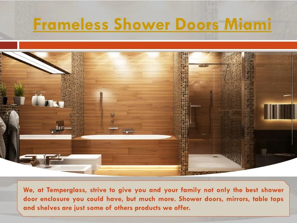 frameless shower doors miami