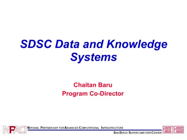 SDSC Data and Knowledge Systems