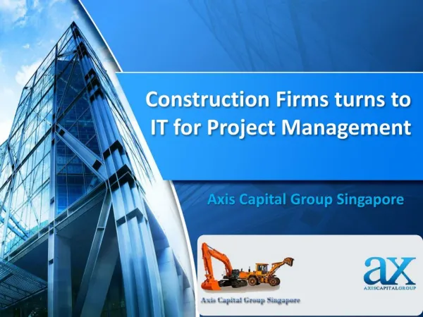 Construction Firms turns to IT for Project Management