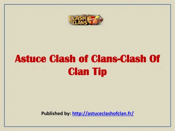 Astuce Clash Of Clans-Clash Of Clan Tip