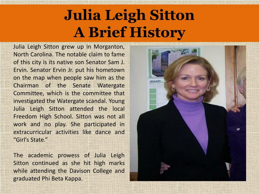 julia leigh sitton a brief history