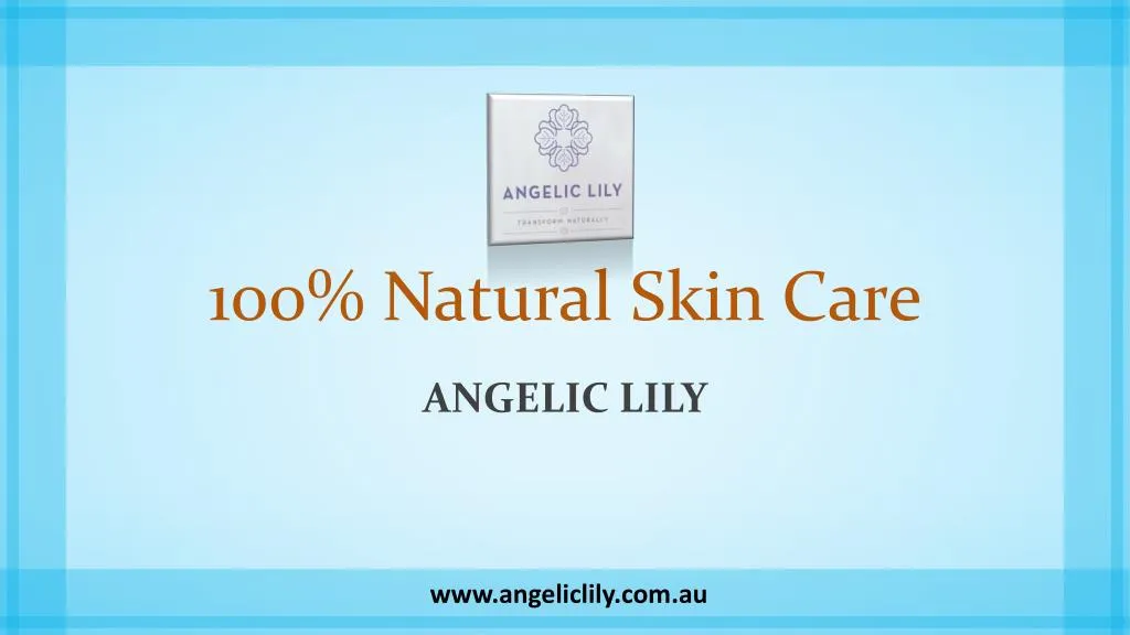 100 natural skin care