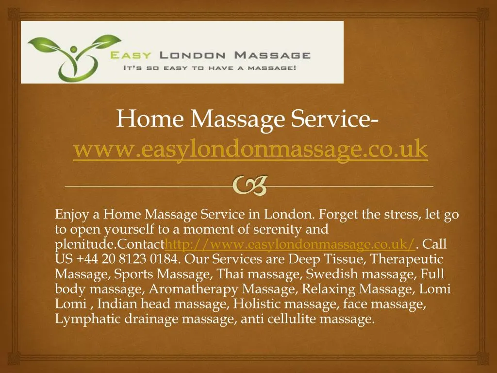 home massage service www easylondonmassage co uk