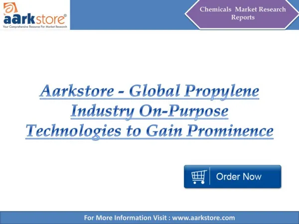 Aarkstore - Global Propylene Industry On-Purpose Technologie