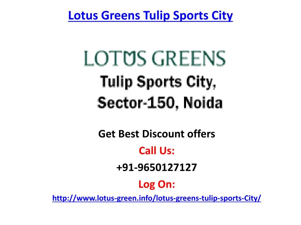 lotus greens tulip sports city