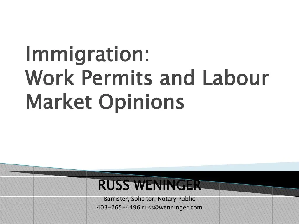 immigration work permits and labour market opinions