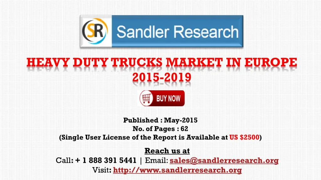heavy duty trucks market in europe 2015 2019