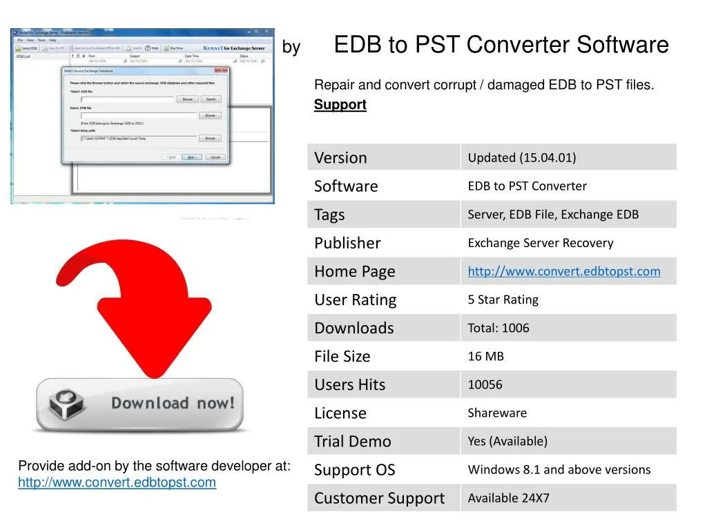 by edb to pst converter software