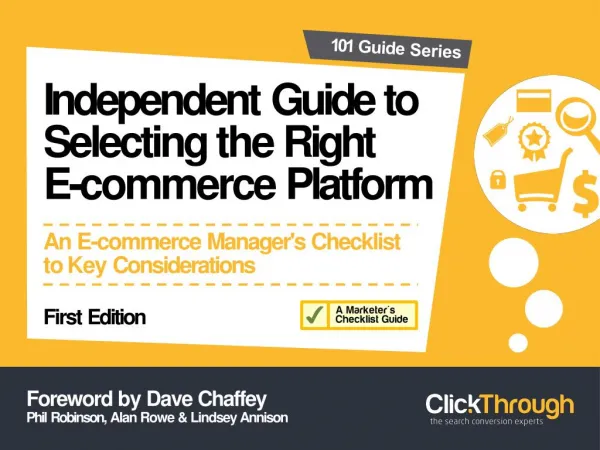 Selecting the Right E-Commerce Platform
