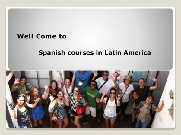 Spanish courses in Latin America