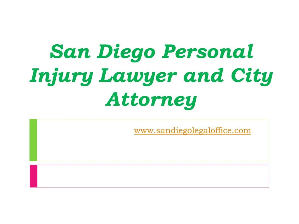 san diego personal injury lawyer and city attorney