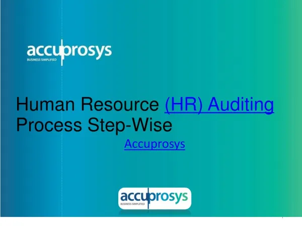 HR Auditing Process - Accuprosys