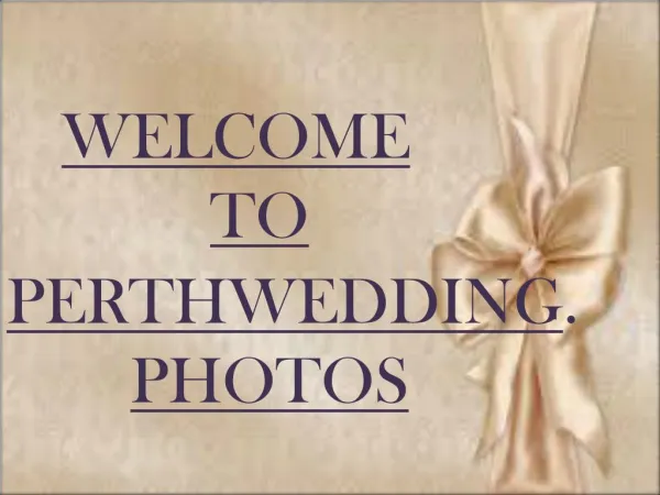Choose The Perfect Perth Wedding Photographers