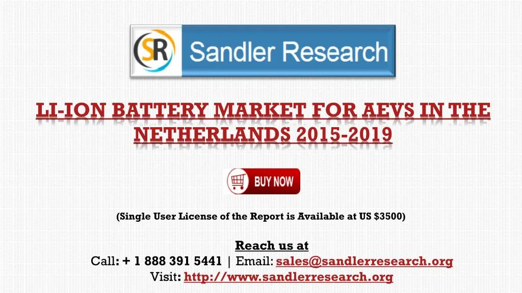 li ion battery market for aevs in the netherlands 2015 2019