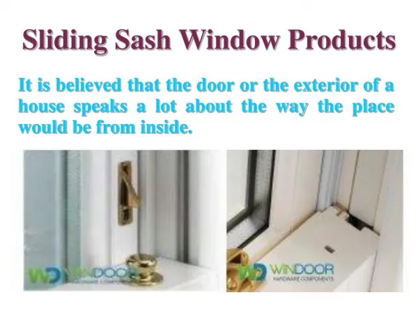 Sliding Sash Window Products