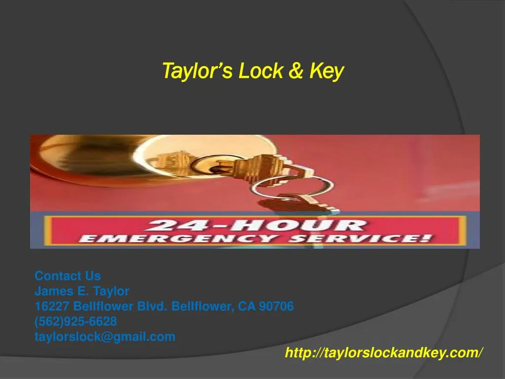 taylor s lock key