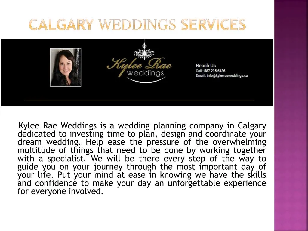calgary weddings services