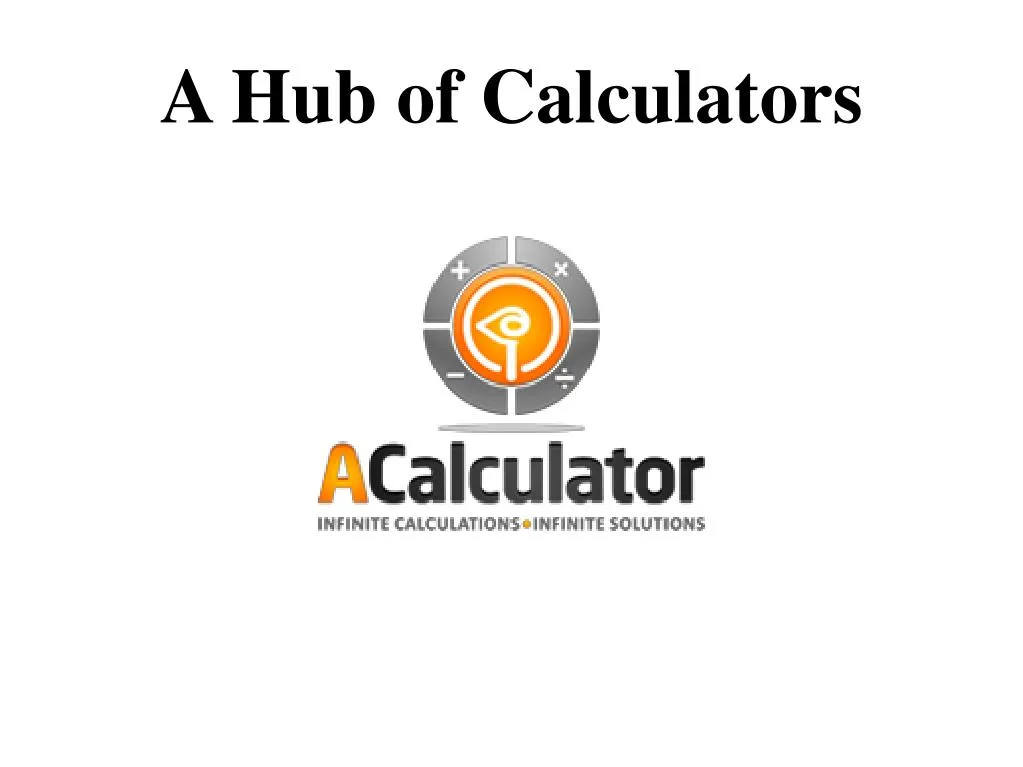 a hub of calculators