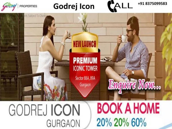Godrej Icon in Sector 88A, Gurgaon | 8375099583