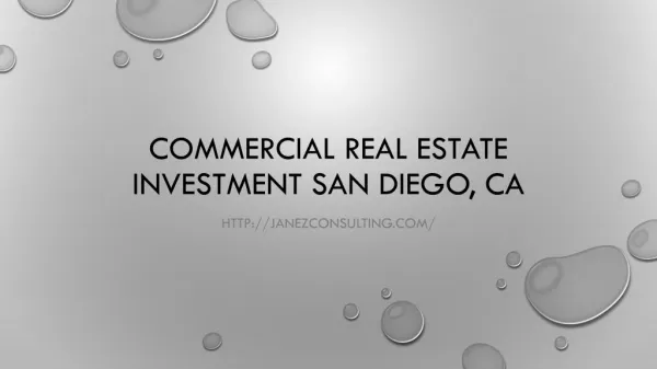 Commercial Real Estate Investment San Diego, CA