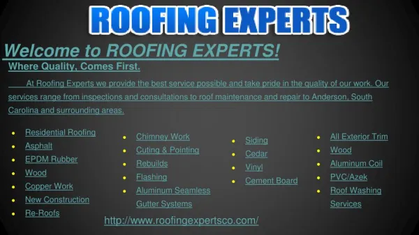 Roofing Contractor and Roof Repairs Company Savannah GA