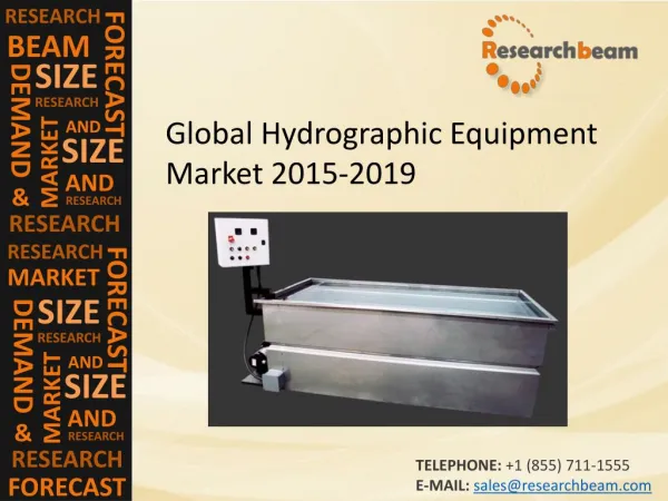 Global Hydrographic Equipment Market Key Vendors, Growth