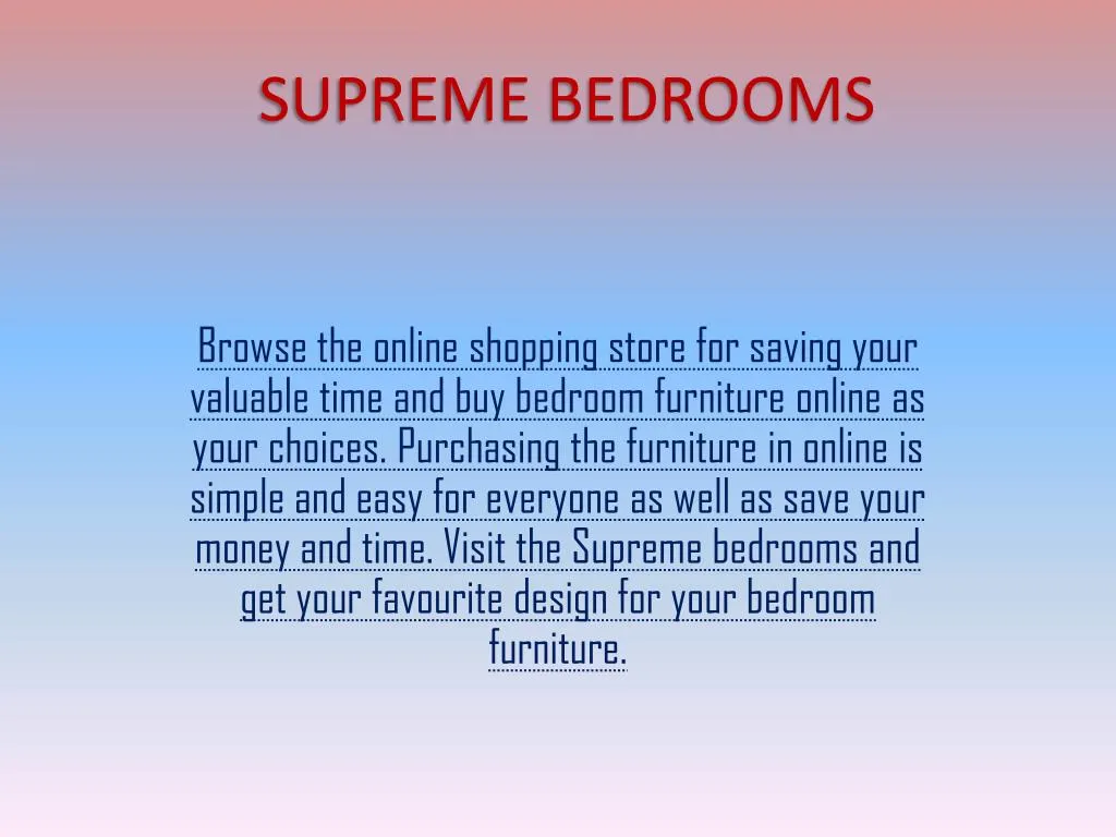 supreme bedrooms