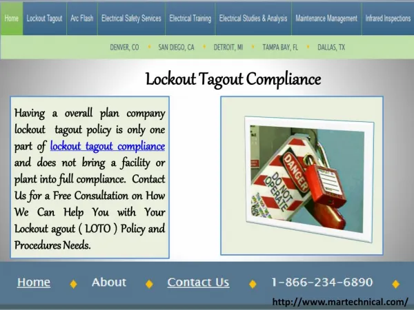 Lockout Tagout Compliance