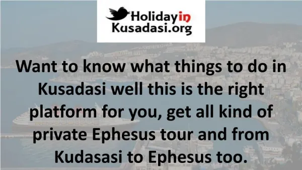 Ephesus tours from kusadasi