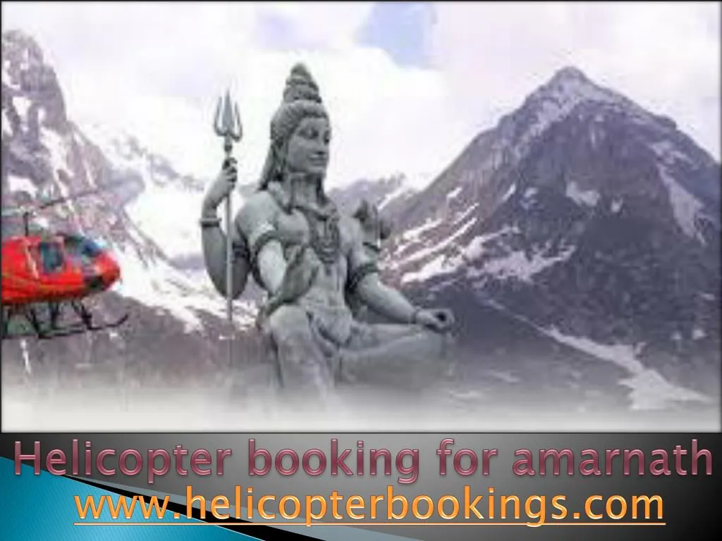 helicopter booking for amarnath