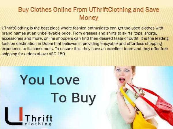 Buy Clothes Online