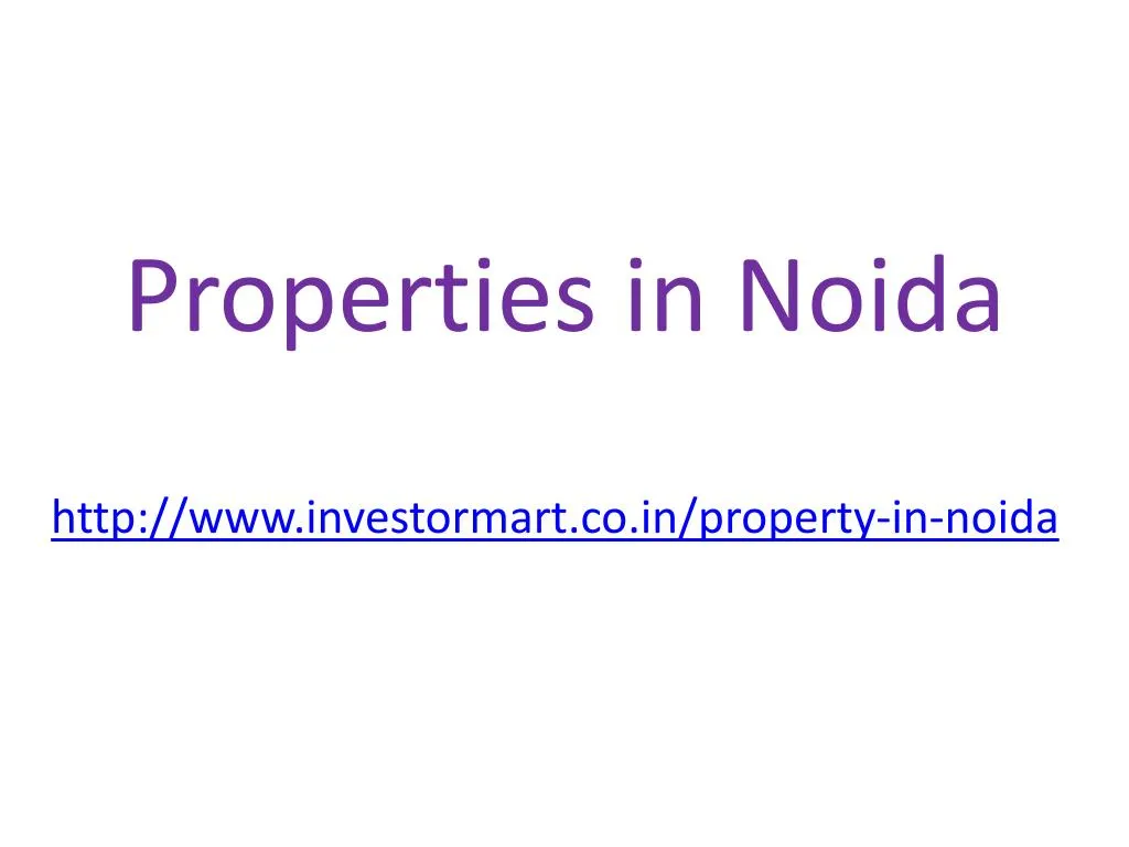 properties in noida