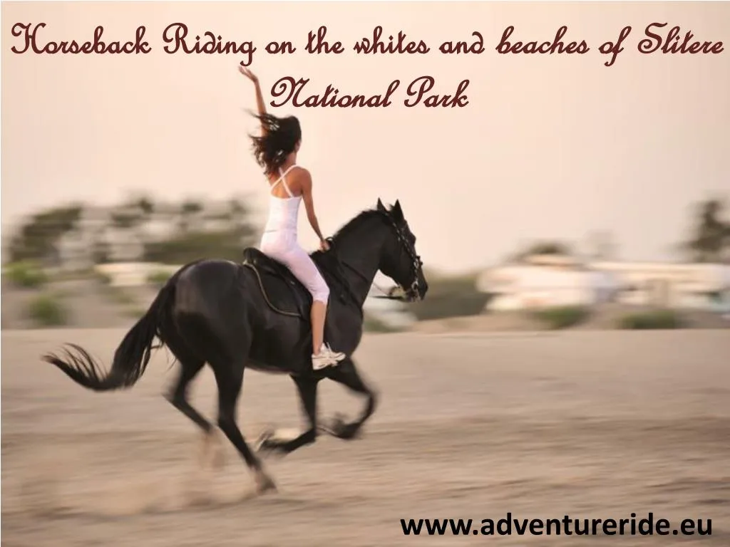 horseback riding on the whites and beaches of slitere national park