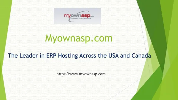 ERP Hosting Provider-Myownasp.com