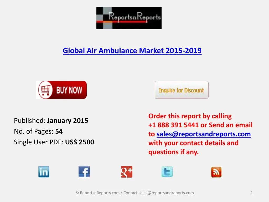 global air ambulance market 2015 2019