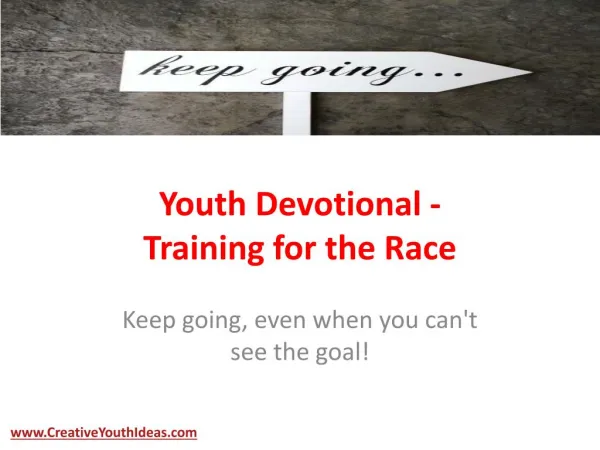 Youth Devotional - Training for the Race
