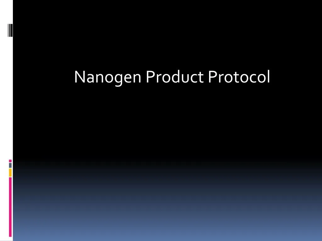 nanogen product protocol