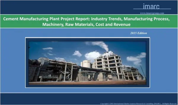 Cement Manufacturing Plant | Market Trends, Cost