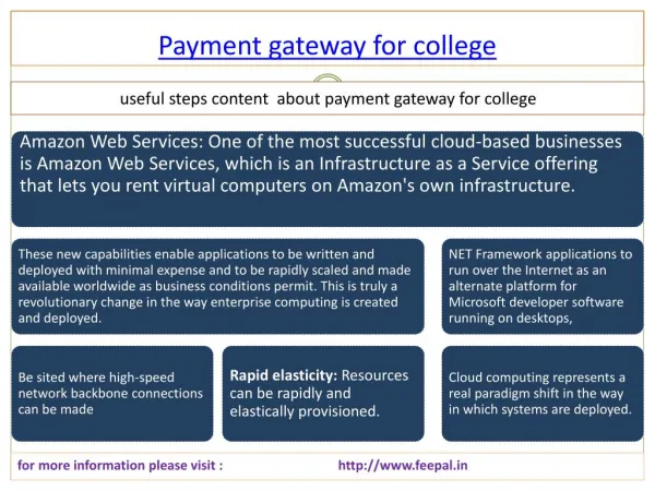 Best Source of payment gateway for college