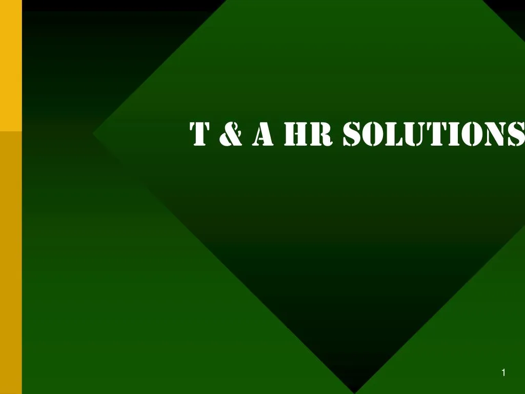 t a hr solutions