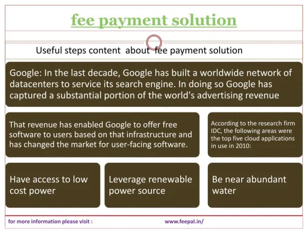 Great Strategies For fee payment solution
