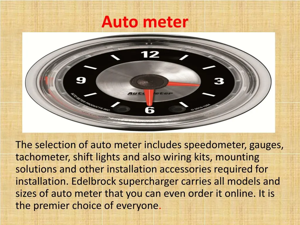 auto meter